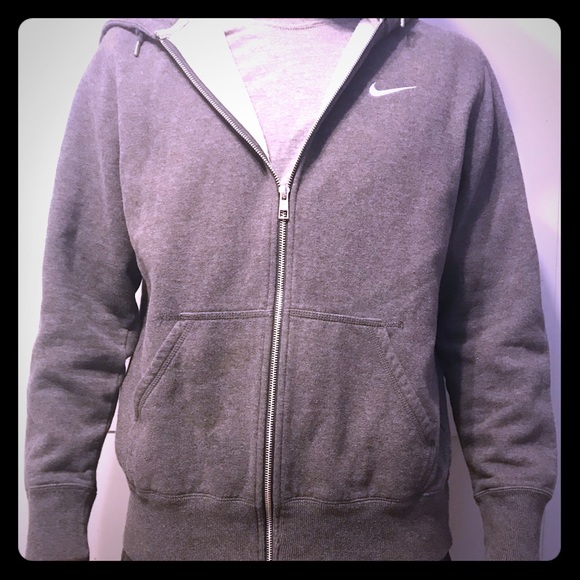 Nike Other - Nike Zip Up Gray Sweatshirt Material Jacket
